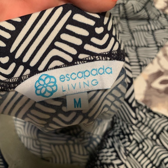 Escapada off the shoulder dress (navy and white) - Picture 2 of 2